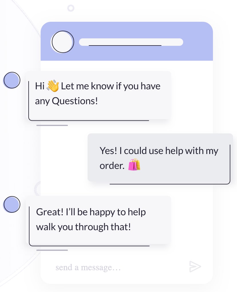 small chat screen shot