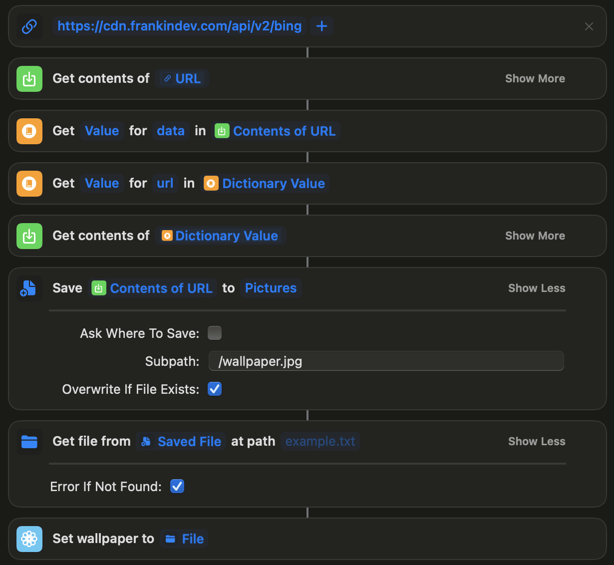 download wallpaper shortcuts